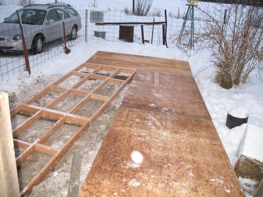 The ramp at Grandpa's house is almost done.