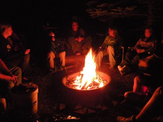 campfire at the GVCC campout