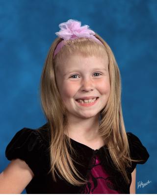 Sarah's school picture for second.