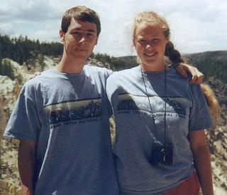 Katie & David at Yellowstone National Park, June 2000