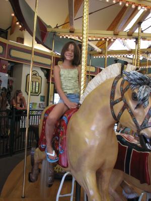 Andrea on the Carousel