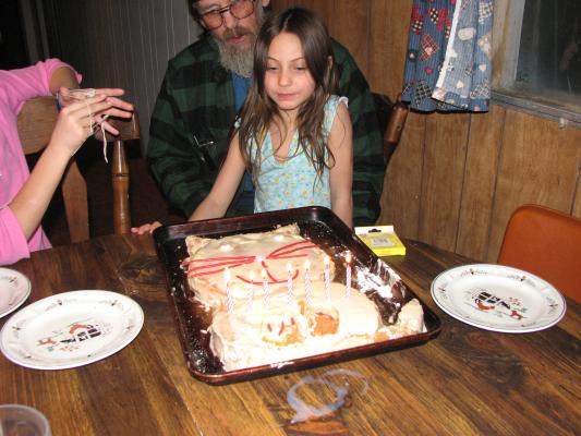 Andrea's birthday cake. She is seven