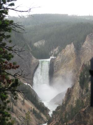 Yellowstone River. Waterfall