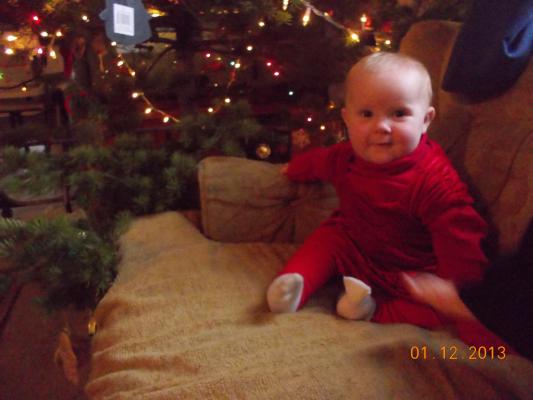 Hannah. This will be her first Christmas.