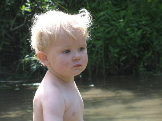 Noah at Cottonwood lake.