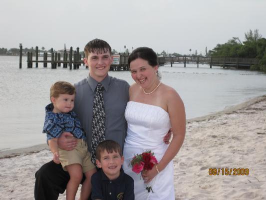 Hayden Zack Ethan Courtney park beach wedding 2009